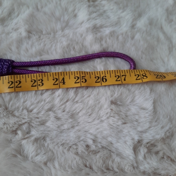 Vintage purple and pink stretchy rope belt - Picture 8 of 8